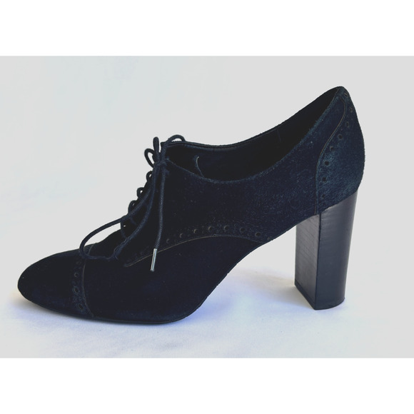 Tahari Evo Suede Upper Lace Up Oxford Style 4in Pump Heels Size 8.5 - Picture 2 of 7